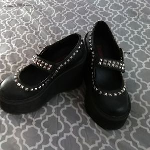 Dolls Kill Demonia Platform Maryjane Shoes Size 8